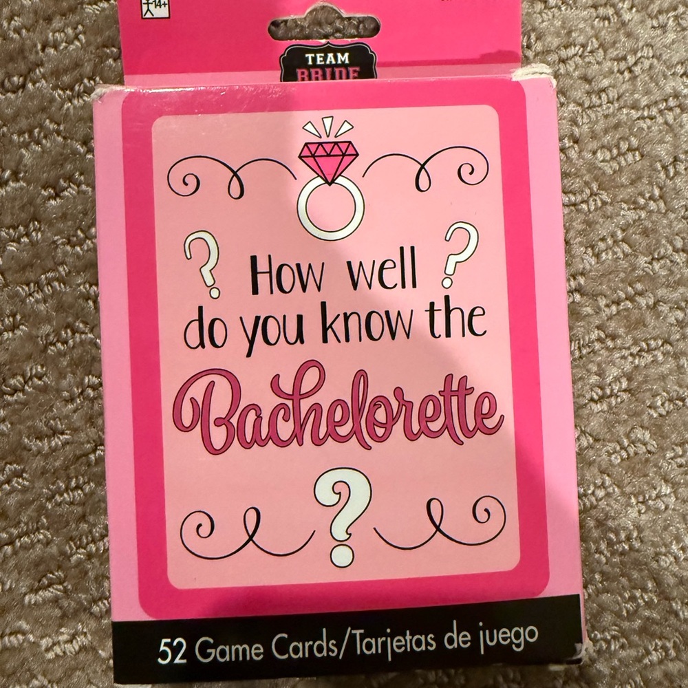Bachelorette Party Game Cards